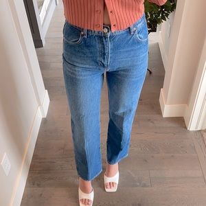 REFORMATION Cowboy High Rise Straight Jeans